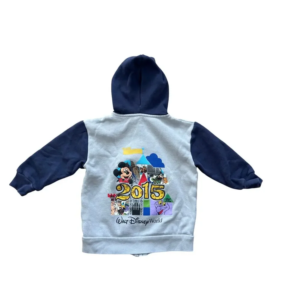 Disney Parks Kids Zip Up Hoodie 2015 Size XXS (2/3) Toddler Unisex